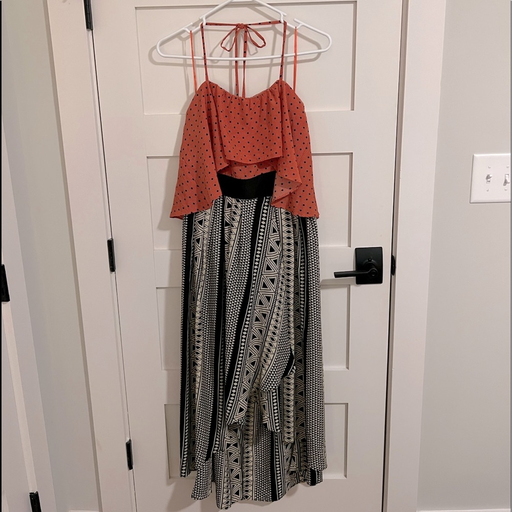 Under Skies High Low Halter Dress Size L